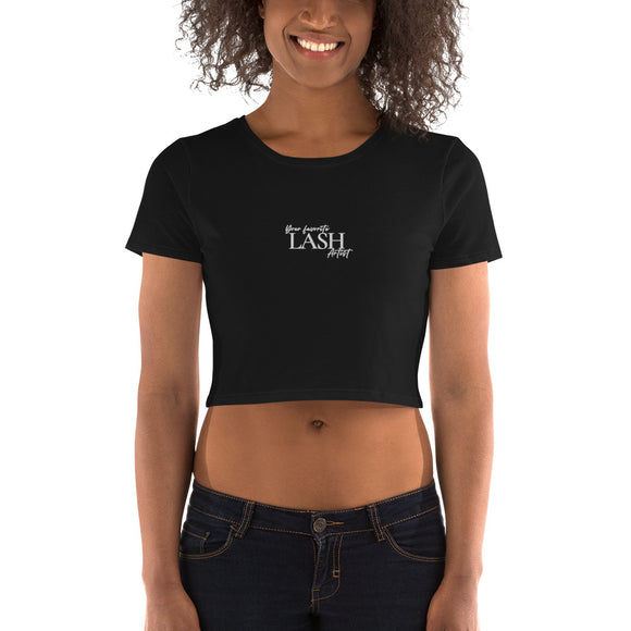 Your favorite lash artist Women’s Crop Tee