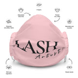 Lash artist pink Premium face mask