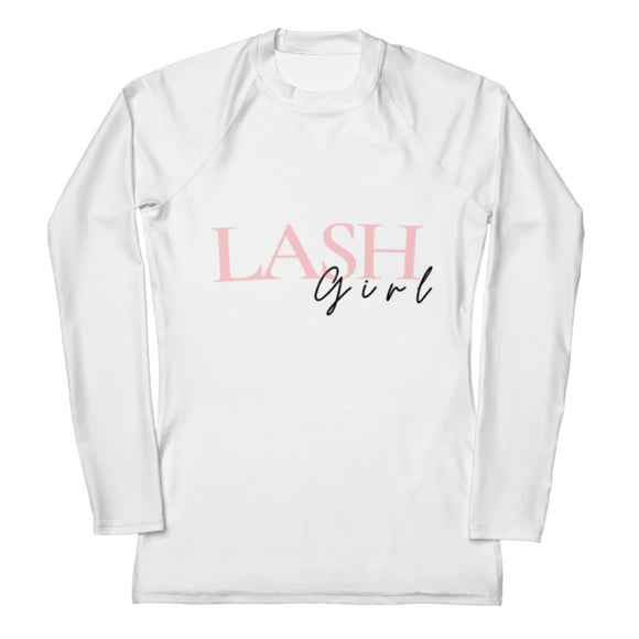 Lash girl Women's Rash Guard lash artist