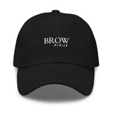 Brow artist Dad hat