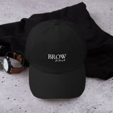 Brow artist Dad hat