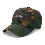 Brow artist Dad hat