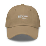 Brow artist Dad hat