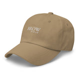 Brow artist Dad hat