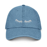 Lash artist embroidered Denim Hat