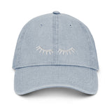 Lash artist embroidered Denim Hat