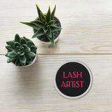 Lash artist circle Embroidered patches