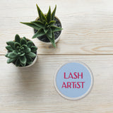 Lash artist circle Embroidered patches