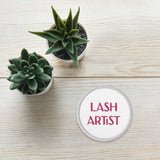 Lash artist circle Embroidered patches