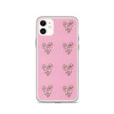 Lashista heart animal print  iPhone Case