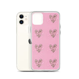 Lashista heart animal print  iPhone Case