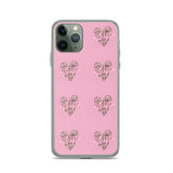 Lashista heart animal print  iPhone Case