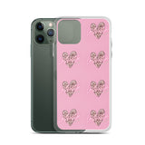 Lashista heart animal print  iPhone Case