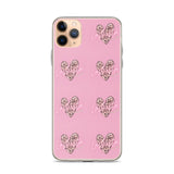 Lashista heart animal print  iPhone Case