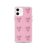 Lashista heart animal print  iPhone Case