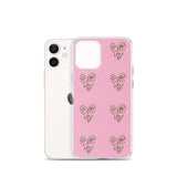 Lashista heart animal print  iPhone Case