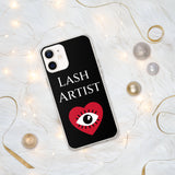 Lash Artist blk heart eye iPhone Case