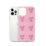 Lashista heart animal print  iPhone Case