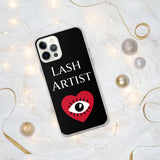 Lash Artist blk heart eye iPhone Case