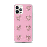 Lashista heart animal print  iPhone Case