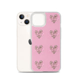 Lashista heart animal print  iPhone Case