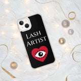 Lash Artist blk heart eye iPhone Case