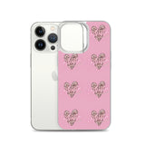 Lashista heart animal print  iPhone Case