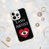 Lash Artist blk heart eye iPhone Case