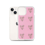 Lashista heart animal print  iPhone Case