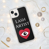 Lash Artist blk heart eye iPhone Case