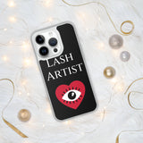 Lash Artist blk heart eye iPhone Case