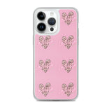 Lashista heart animal print  iPhone Case