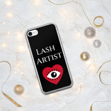 Lash Artist blk heart eye iPhone Case