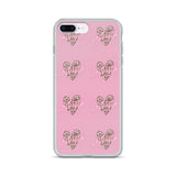 Lashista heart animal print  iPhone Case