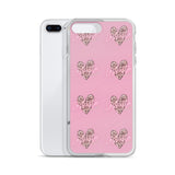 Lashista heart animal print  iPhone Case