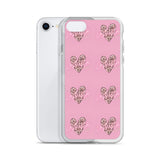 Lashista heart animal print  iPhone Case