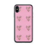 Lashista heart animal print  iPhone Case