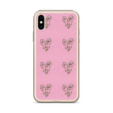 Lashista heart animal print  iPhone Case