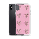 Lashista heart animal print  iPhone Case