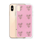 Lashista heart animal print  iPhone Case