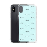 Lashes teal  iPhone Case