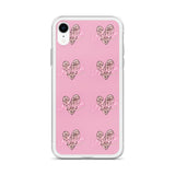 Lashista heart animal print  iPhone Case