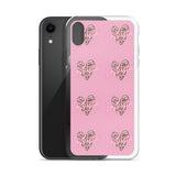 Lashista heart animal print  iPhone Case