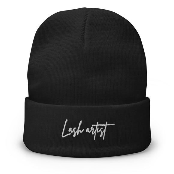 Lash artist Embroidered Beanie