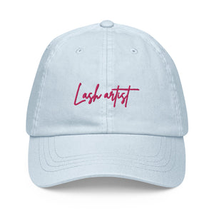 Lash artist pink Pastel baseball hat