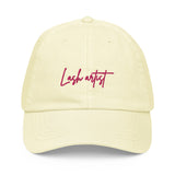 Lash artist pink Pastel baseball hat