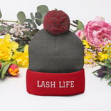 Lash life Pom-Pom Beanie