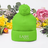 Lash artist Pom-Pom Beanie lash tech