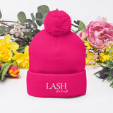 Lash artist Pom-Pom Beanie lash tech