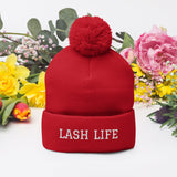 Lash life Pom-Pom Beanie